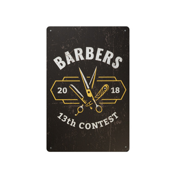 Tablica ozdobna barber B038