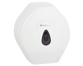 Merida BTS001 Pojemnik na papier toaletowy TOP MEGA, ABS, biały, okienko szare